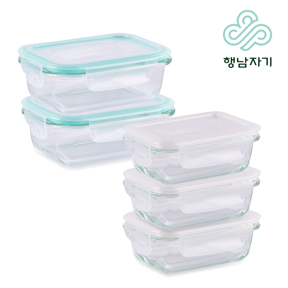[행남자기] 글라스 밀폐용기 2종/3종/4종/5종